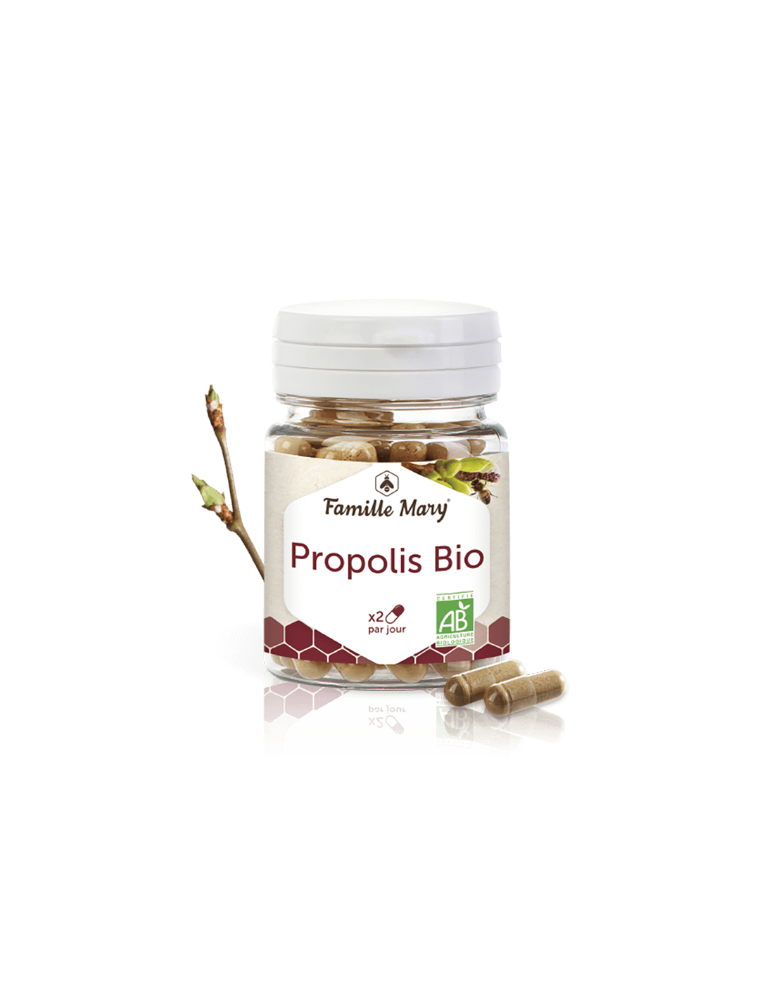 Propolis Bio/ Bio propolis, 50 Famille Mary kapsula