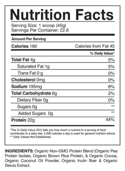 Provjereni veganski protein | Organski prirodni proteini - 907 grama