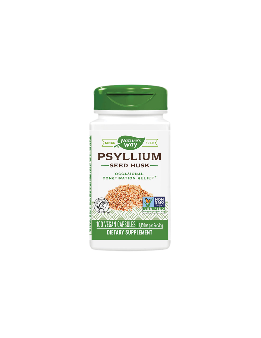 Psyllium Seed Husk 525 mg x 100 kapsula Nature's Way