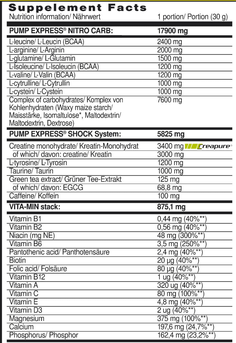 Pump Express 2.0 Concentrate - 660 grama