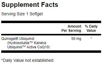 Quinogel - hidrosoluble Ubiquinol CoQ10 30 gel kapsule