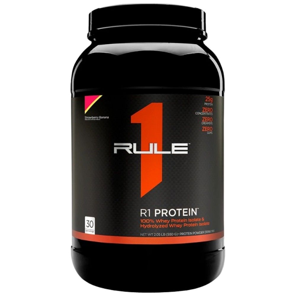 R1 Protein | 100% izolat sirutke & Hidrolizat sirutke - 855-930 grama