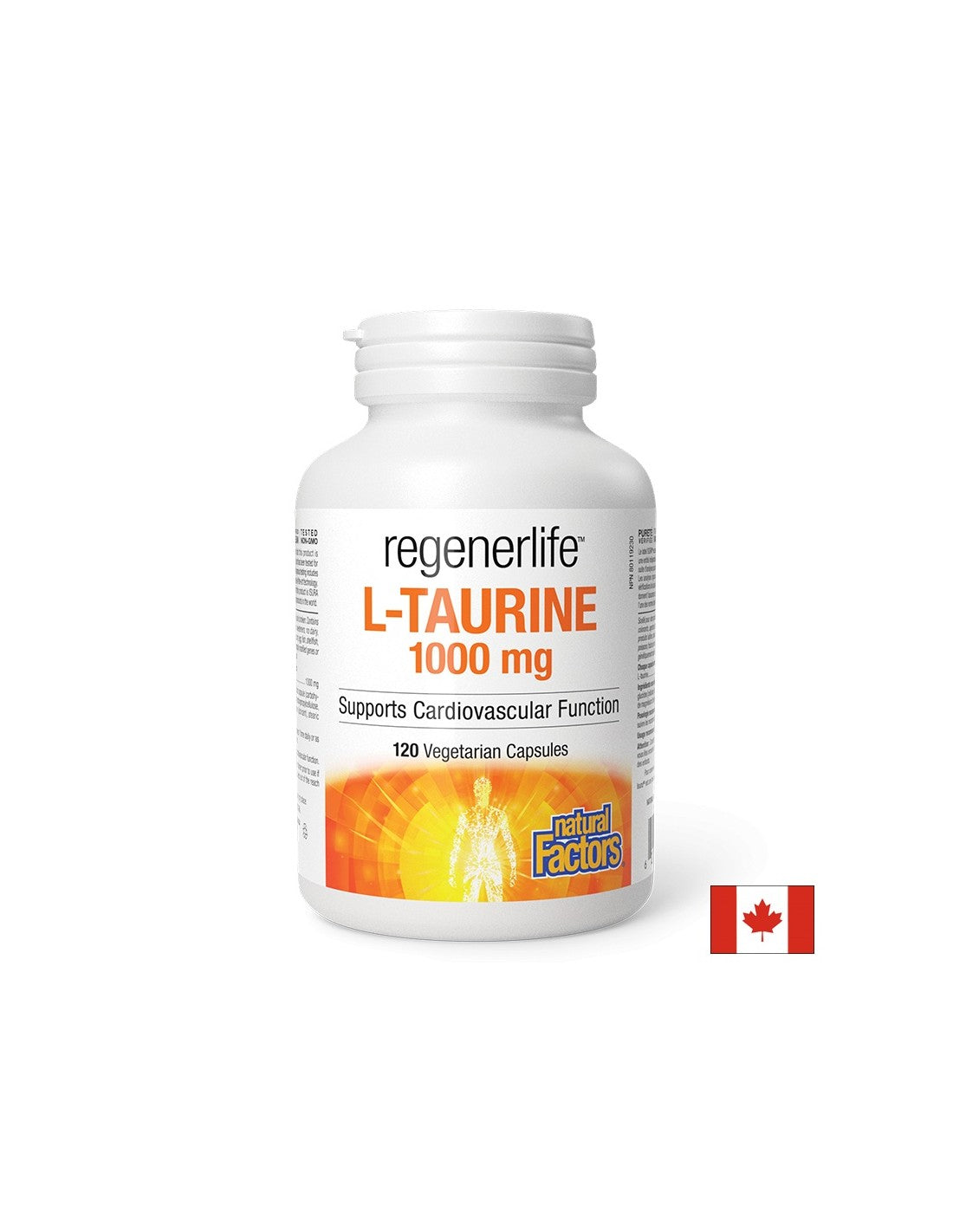 Rad mišića i srca - RegenerLife™ L-Taurin, 1000 mg x 120 kapsula