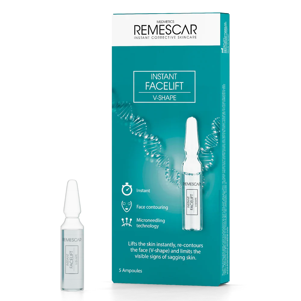 Ampoule Remesacar za instant dizanje i kontura lica u obliku slova V 5x2ml