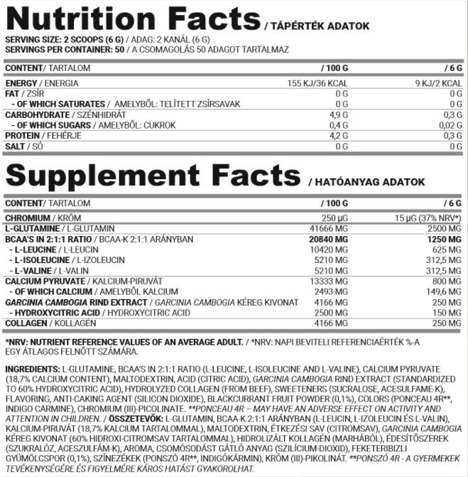 Uspon | BCAA - Glutamin - Kolagen | Namijenjeno ženama - 300 grama