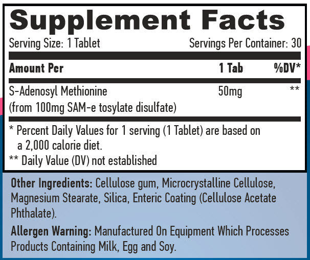 SAMe 50 mg/30 tab.