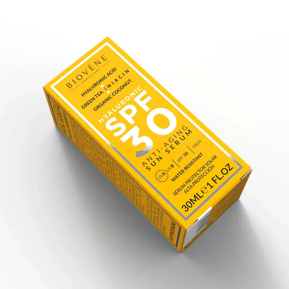 Krema za sunčanje lica protiv starenja SPF 30 s hijaluronskom kiselinom - 30 ml
