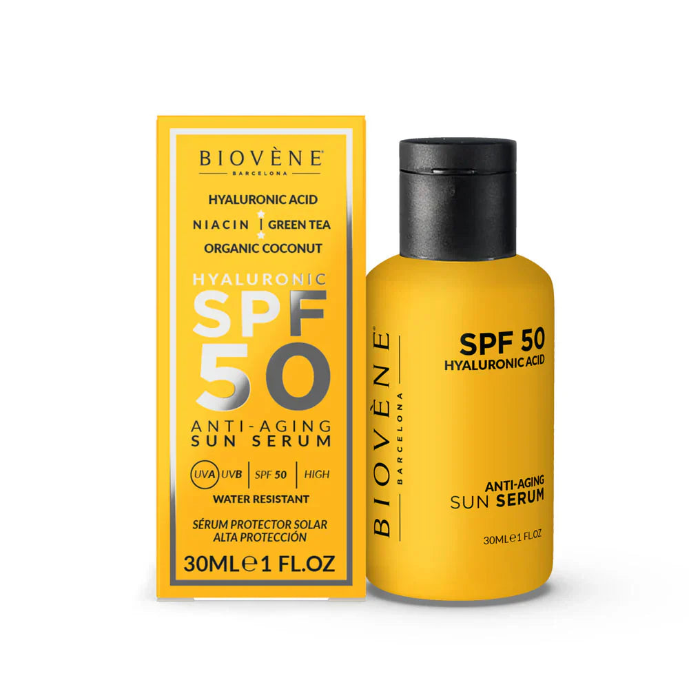 Krema za sunčanje lica protiv starenja SPF 50 s hijaluronskom kiselinom - 30 ml