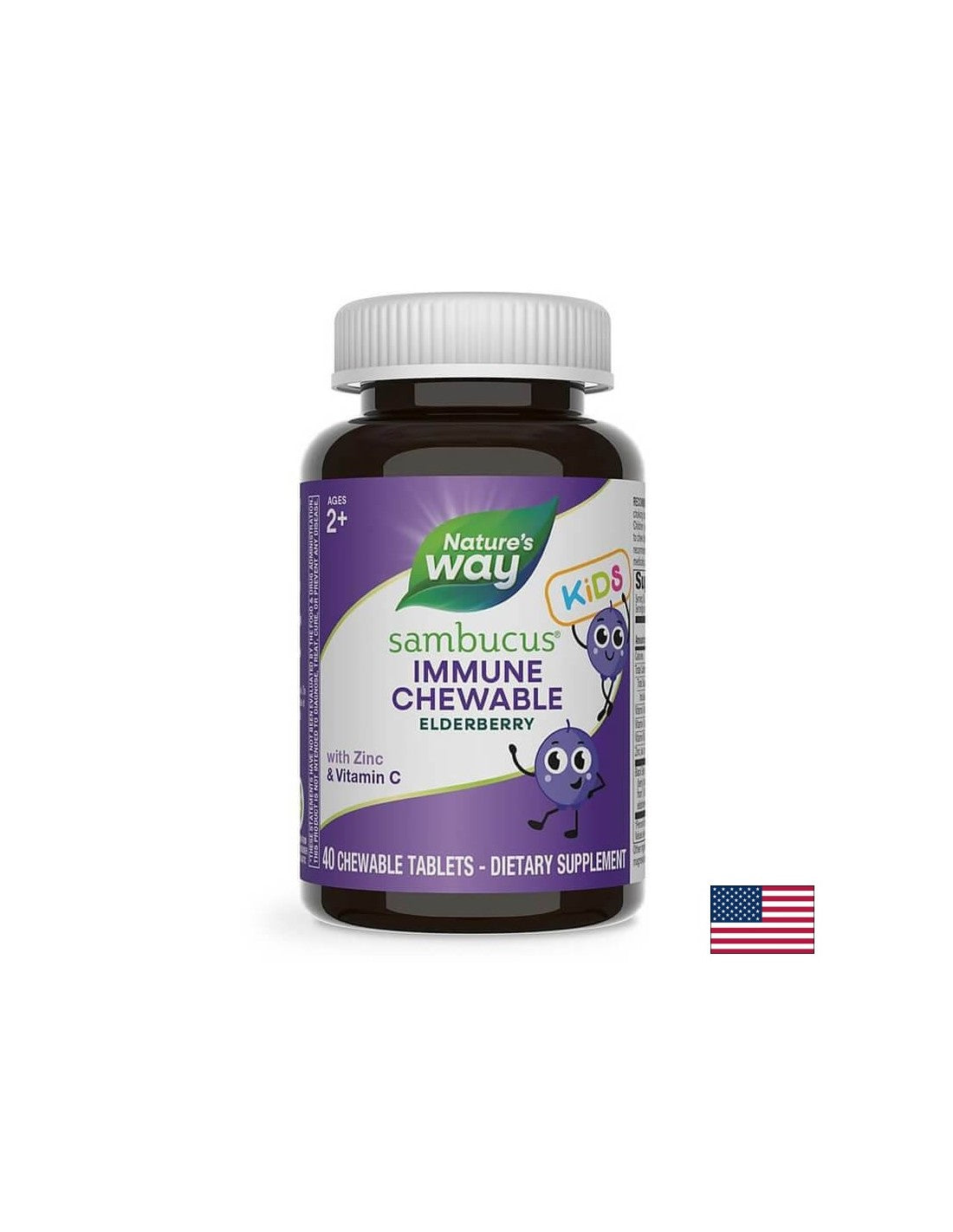 Sambucus for Kids/Sambukus za djecu x 40 tableta za žvakanje Nature's Way
