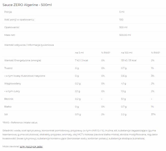 Umak Zero - Algerine - 500 ml