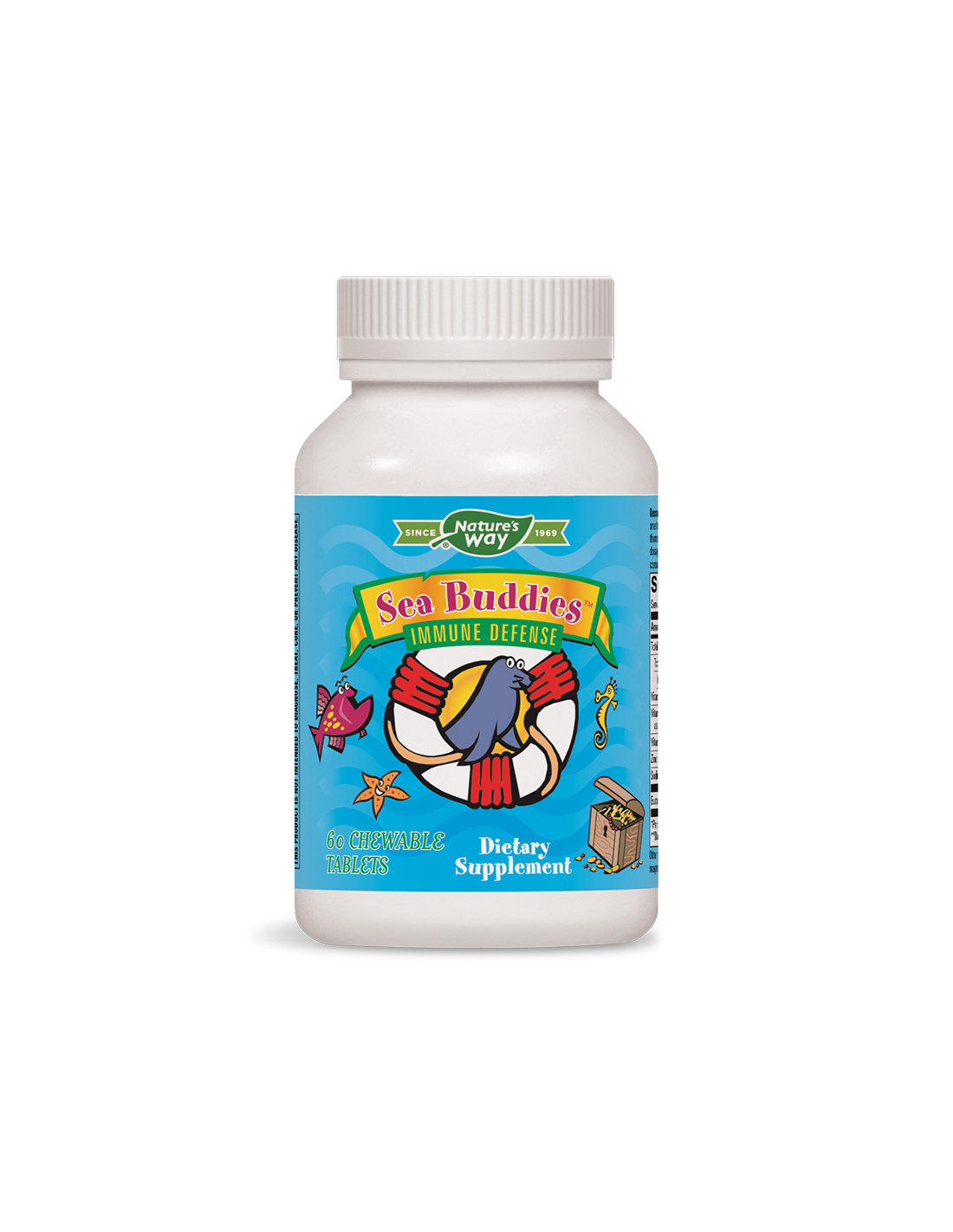 Snažan dječji imunitet - Immune protection Sea Buddies, 60 tableta za žvakanje Nature's Way