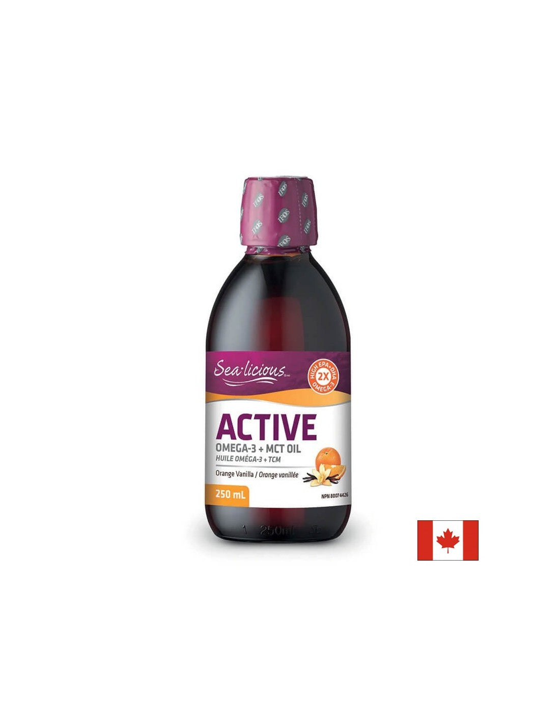 Sea-Licious® Aktivni omega-3 | Vitamin D3 & MCT ulje - 250 ml