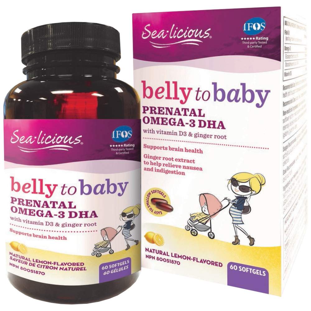 Sea Licious Omega 3 Belly To Baby DHA za trudnice 816 mg 60 gel kapsula