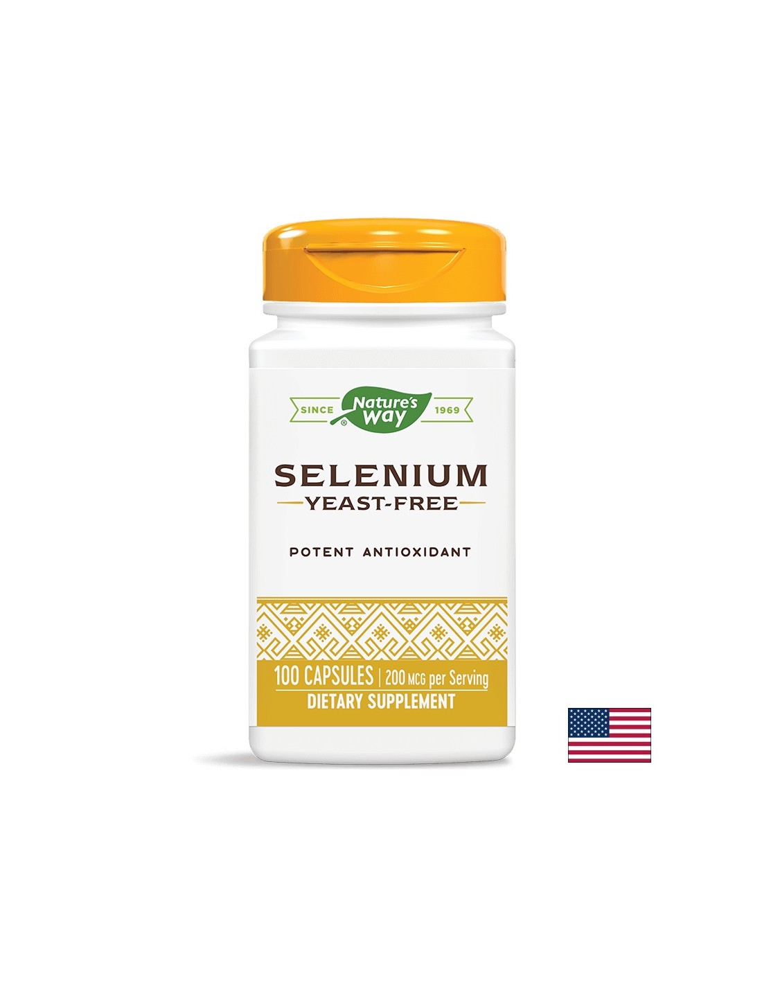 Selen - Selen 200 mcg, 100 kapsula Nature's Way