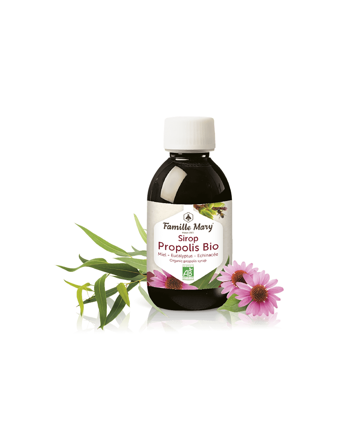 Sirop Propolis Bio (sa medom, eukaliptusom i ehinaceom), 150 ml Famille Mary