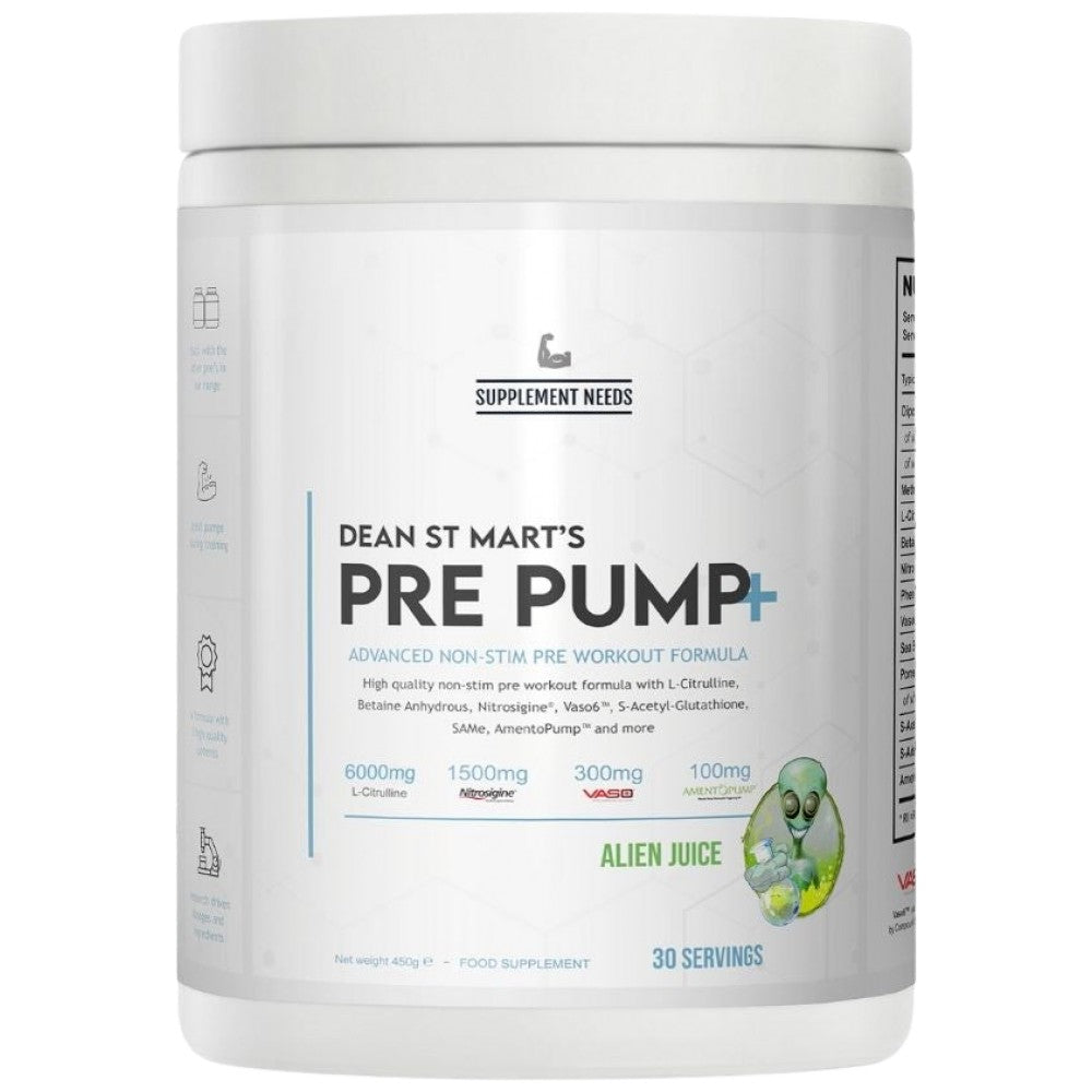 Prije pumpa+ | Napredni non-Stim prije vježbanja-450 grama