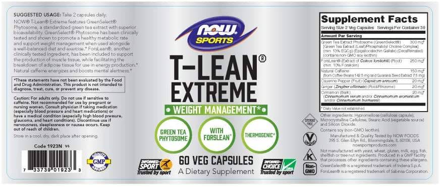 T-Lean Xtreme | Thermogenic Burner - 60 kapsula