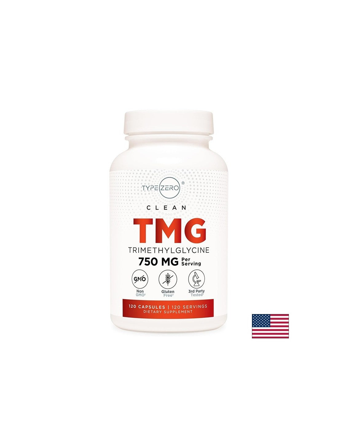 Podržava normalnu razinu homocisteina - TMG (trimetil glicin) TypeZero™, 750 mg x 120 kapsula