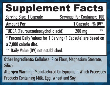 TUDCA 200 mg/100 V caps