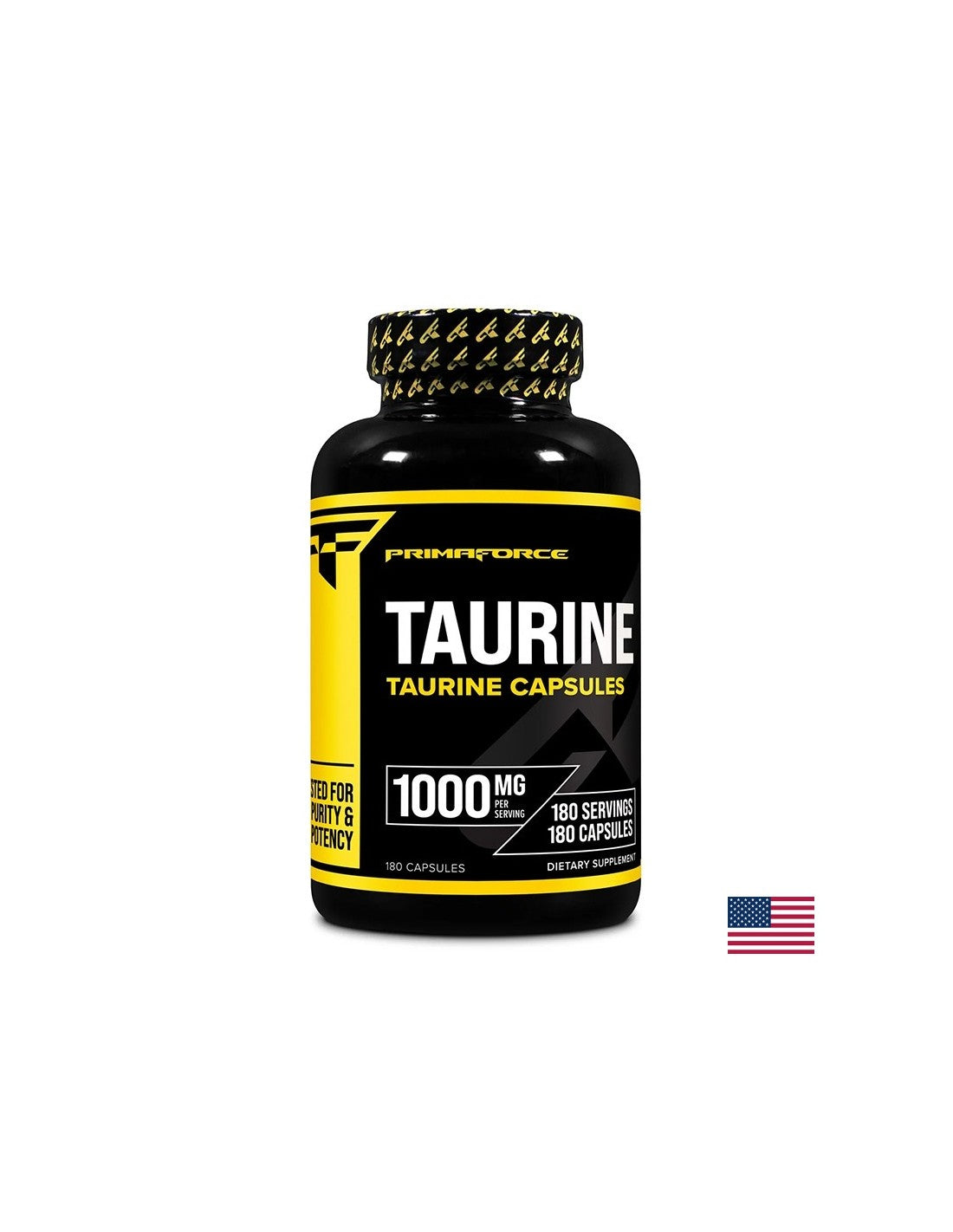 Rad mišića i izdržljivost - Taurin, 1000 mg x 180 kapsula