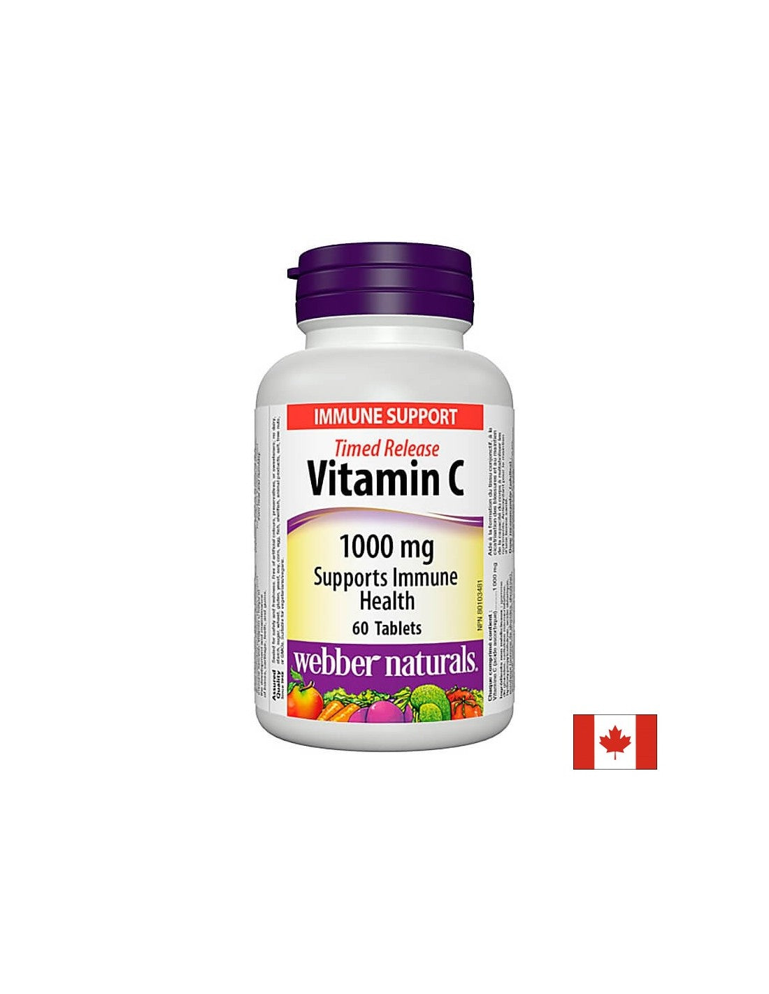 Vitamin C s produljenim oslobađanjem - Vitamin C 1000 mg, 60 tableta s e<tc>XTEND</tc>izdanje <tc>Webber Naturals</tc>