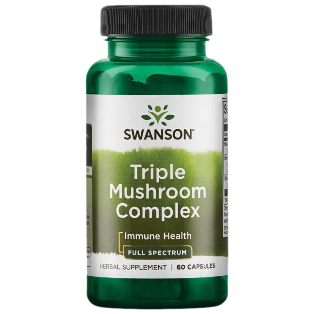 Triple Mushroom Complex 600 mg - 60 kapsula