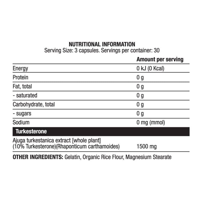 Turčin 1500 mg | Ekstrakt turkesterona 10% - 90 kapsula