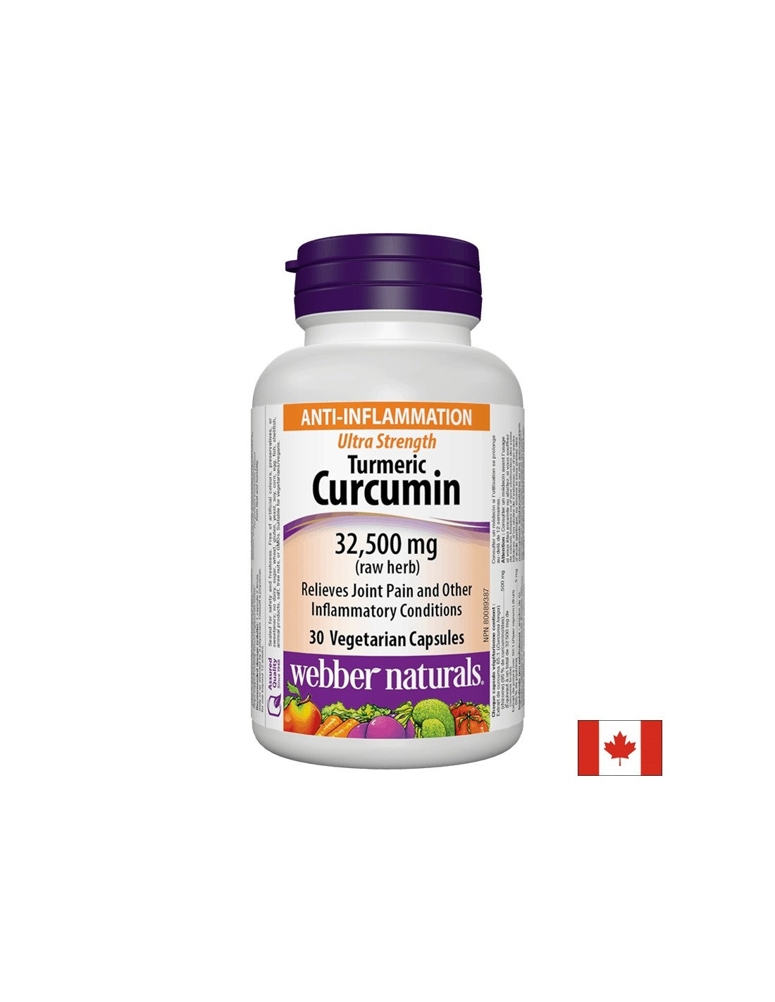 Kurkumin ultra jačine/Kurkuma i crni papar, 32.500 mg, 30 kapsula <tc>Webber Naturals</tc>