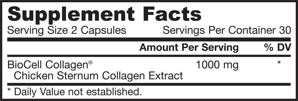Kompleks kolagena tipa II 500 mg - 60 kapsula