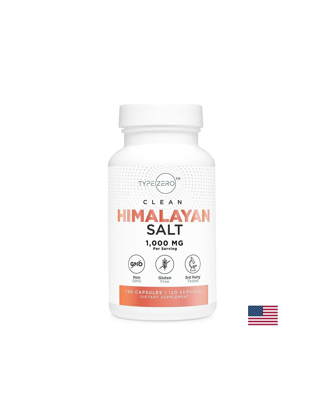 Ravnoteža elektrolita - natrij (himalajska ružičasta kamena sol) TypeZero™, 320 mg