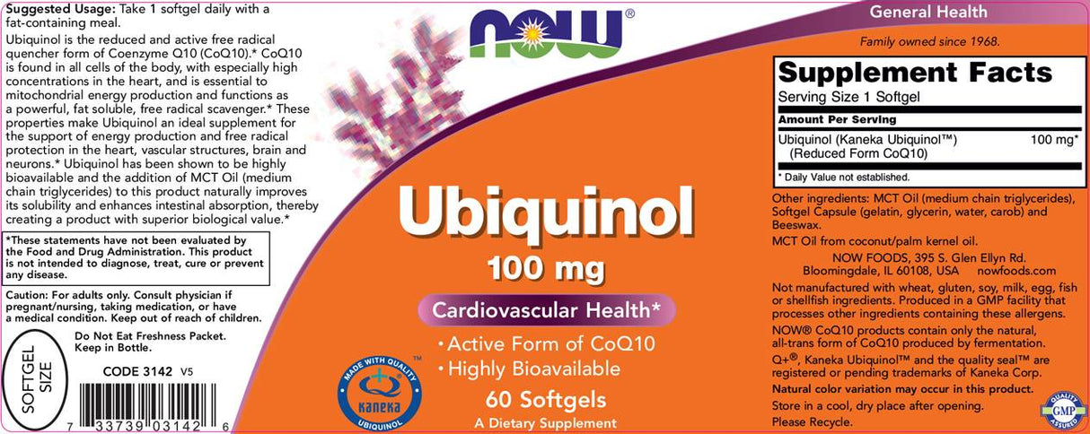 Ubiquinol 100 mg - 60 gel kapsula