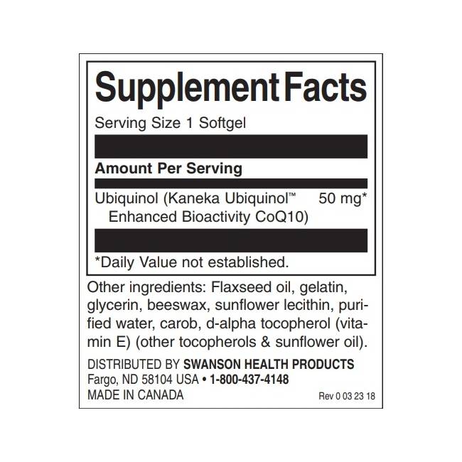 Ubiquinol 50 mg - 60 gel kapsula