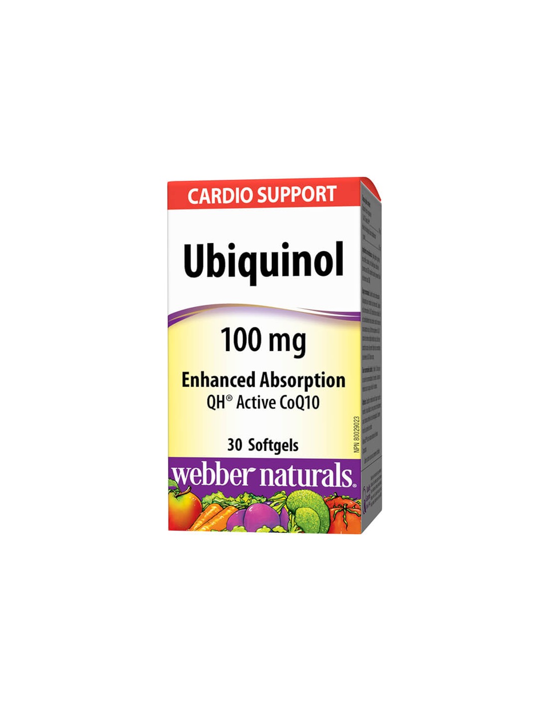 Ubiquinol Active CoQ10 - Ubiquinol aktivni koenzim Q10, 30 mekih kapsula <tc>Webber Naturals</tc>