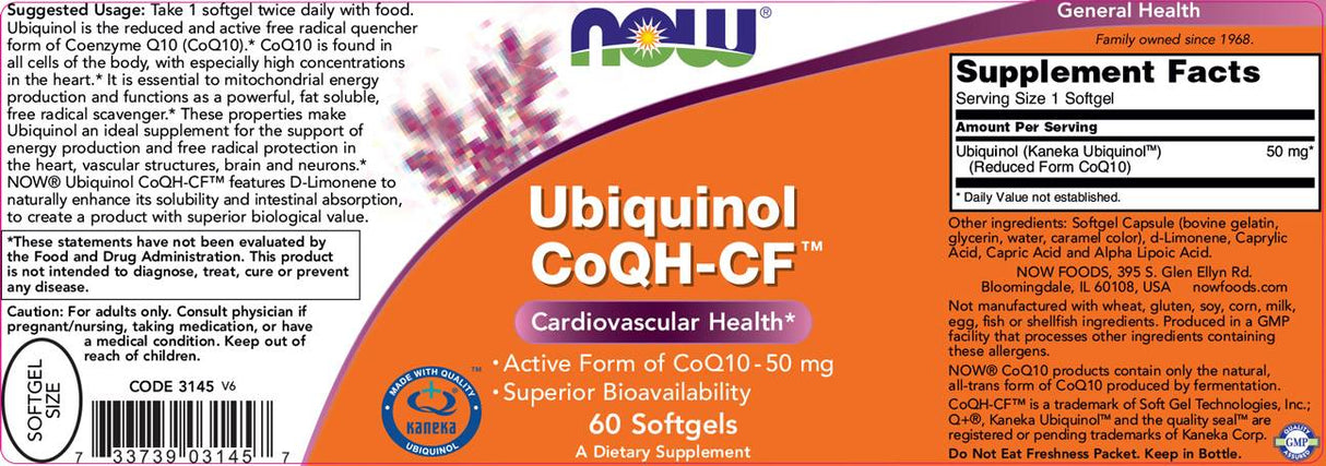 Ubiquinol CoQH-CF™ - 60 gel kapsula