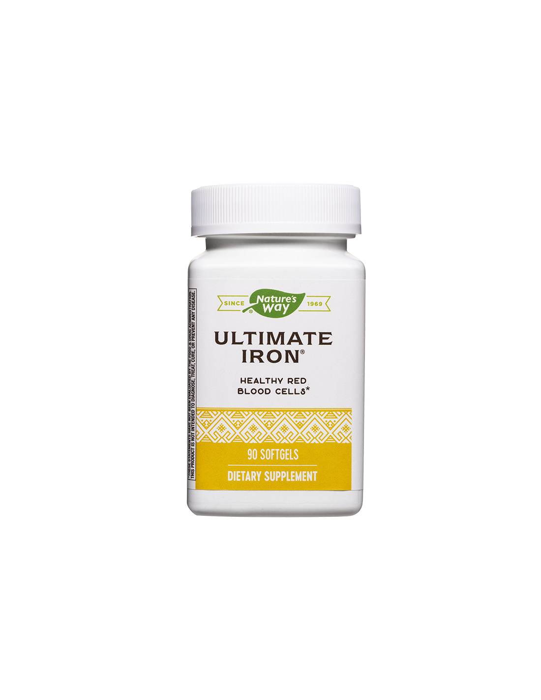 Ultimate Iron - Formula sa željezom, folatom i vitaminom B12 (za anemiju), 90 mekih gelova Nature's Way