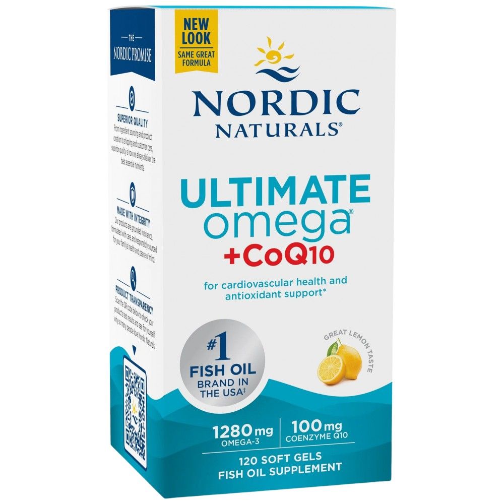 Ultimate Omega 1280 mg + CoQ10 - 120 gel kapsula