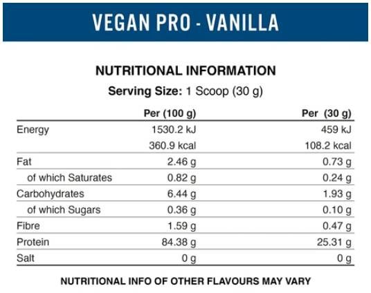 Vegan-Pro - Mješavina biljnih proteina - 450 grama