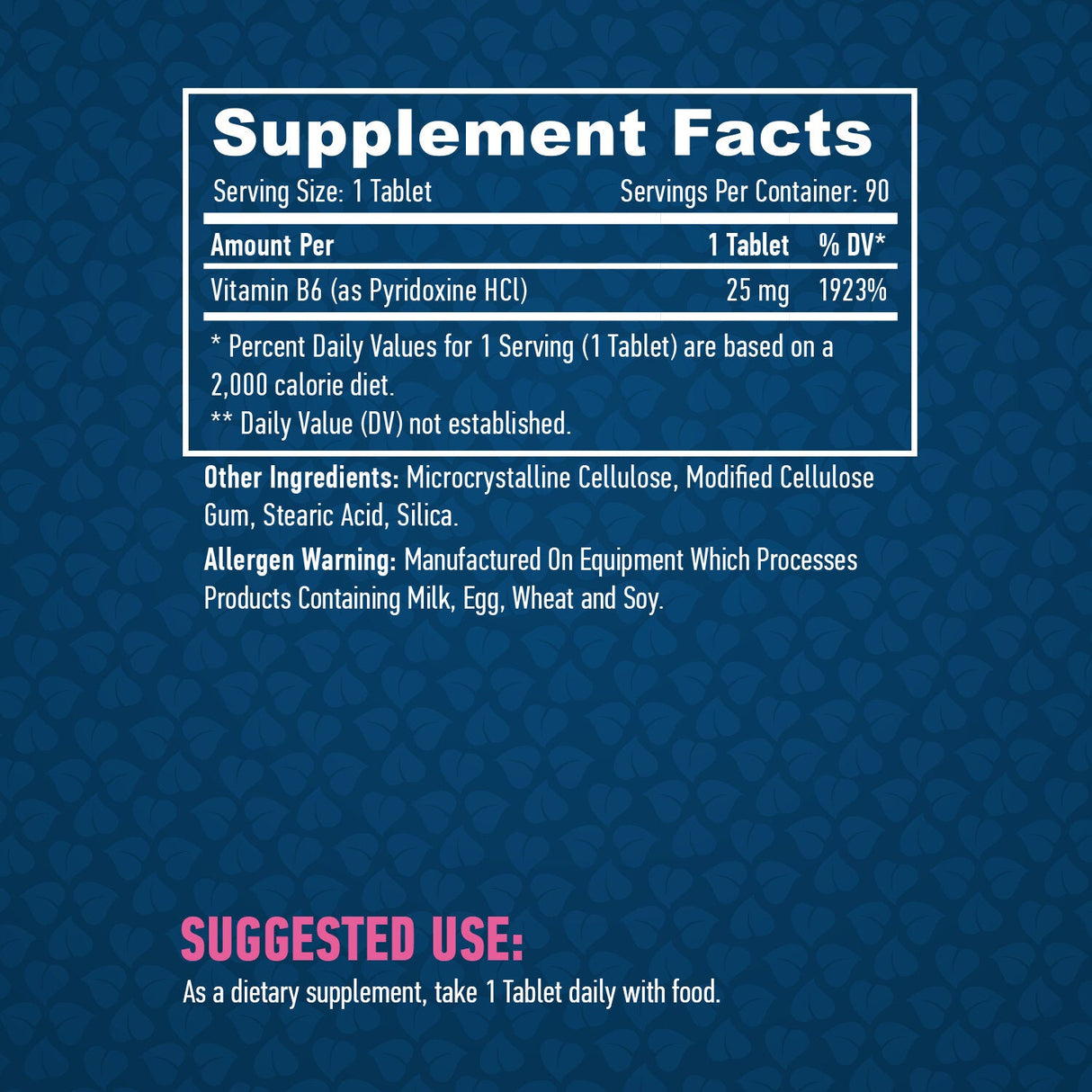 Vitamin B6/25 mg./90 kartica.