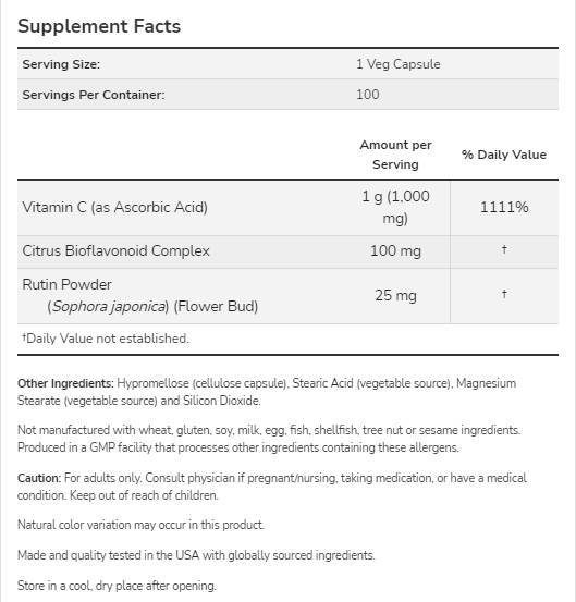 Vitamin C-1000/s bioflavonoidima - 30 kapsula