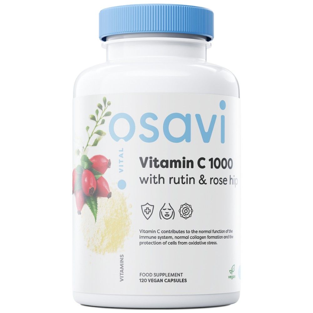 Vitamin C 1000 | s rutinom & Šipak - 120 kapsula