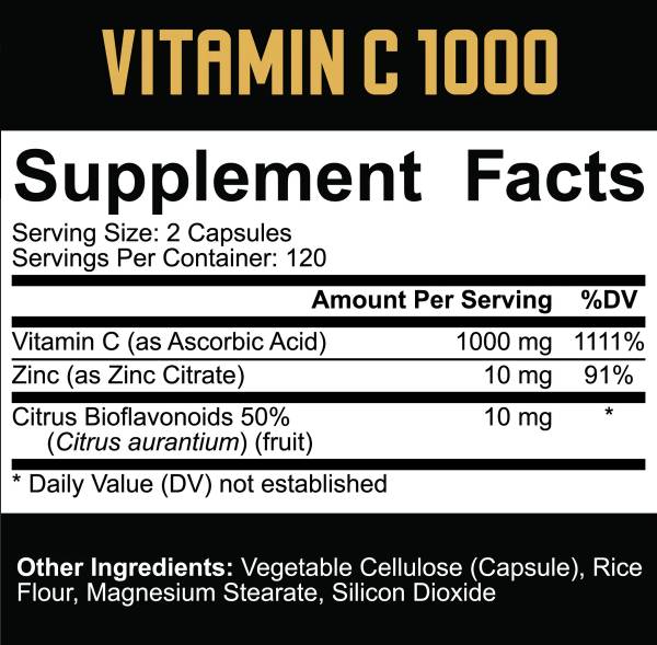Vitamin C 1000 | sa cinkom & Citrusni bioflavonoidi - 240 kapsula