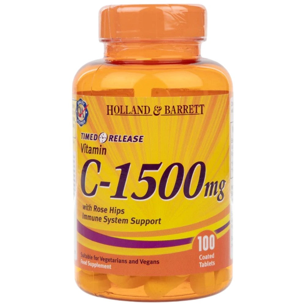 Vitamin C s plodovima šipka 1500 mg | Vremensko otpuštanje - 100 tableta