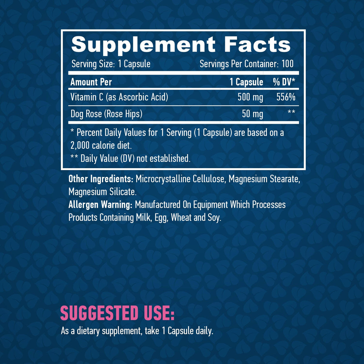 Vitamin C s plodovima šipka 500 mg/100 kap.