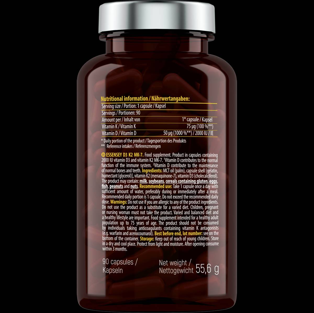 Vitamin D3 + MK7 90 kapsula