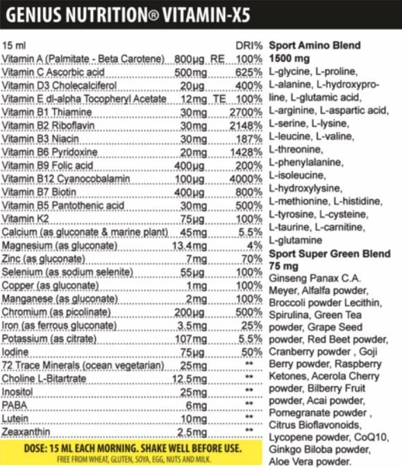Vitamin-X5 tekućina 500 ml