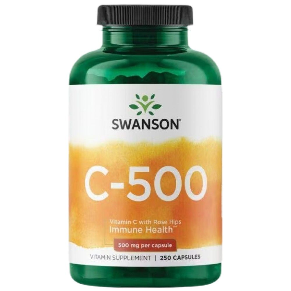 Vitamin C s ružičastim kukovima 500 mg - 250 kapsula
