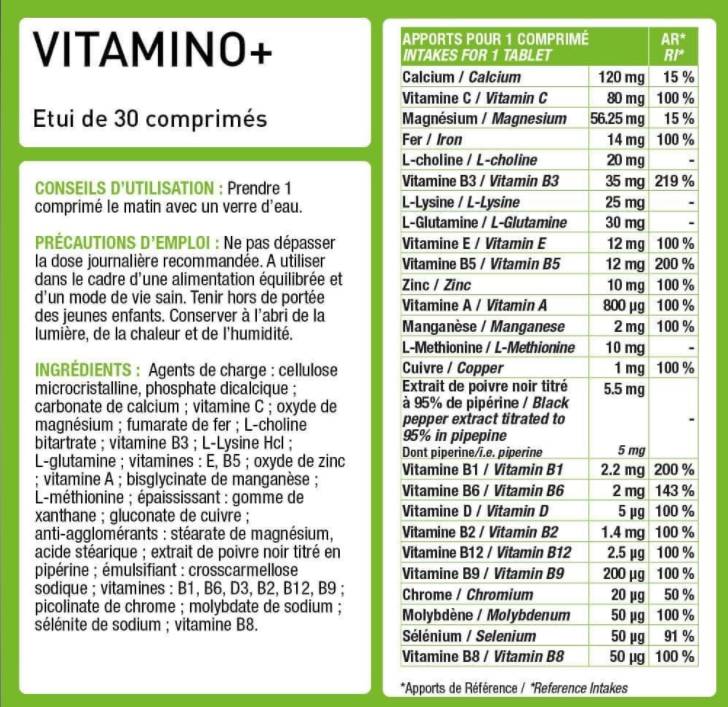 Vitamino+ | Multivitaminski kompleks za imunitet i umor - 30 kapsula
