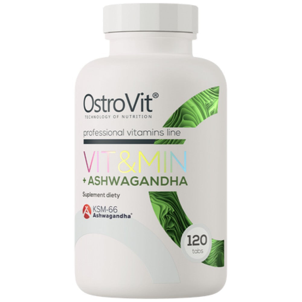 VitandMin + Ashwagandha | Multivitaminska formula + KSM-66® 120 tableta