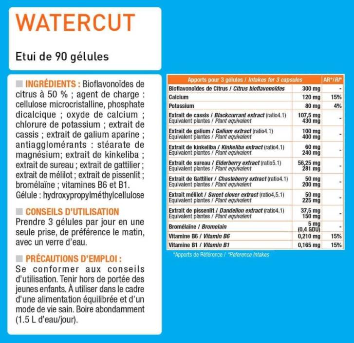 WaterCut | Water Excess Diuretik - 90 kapsula