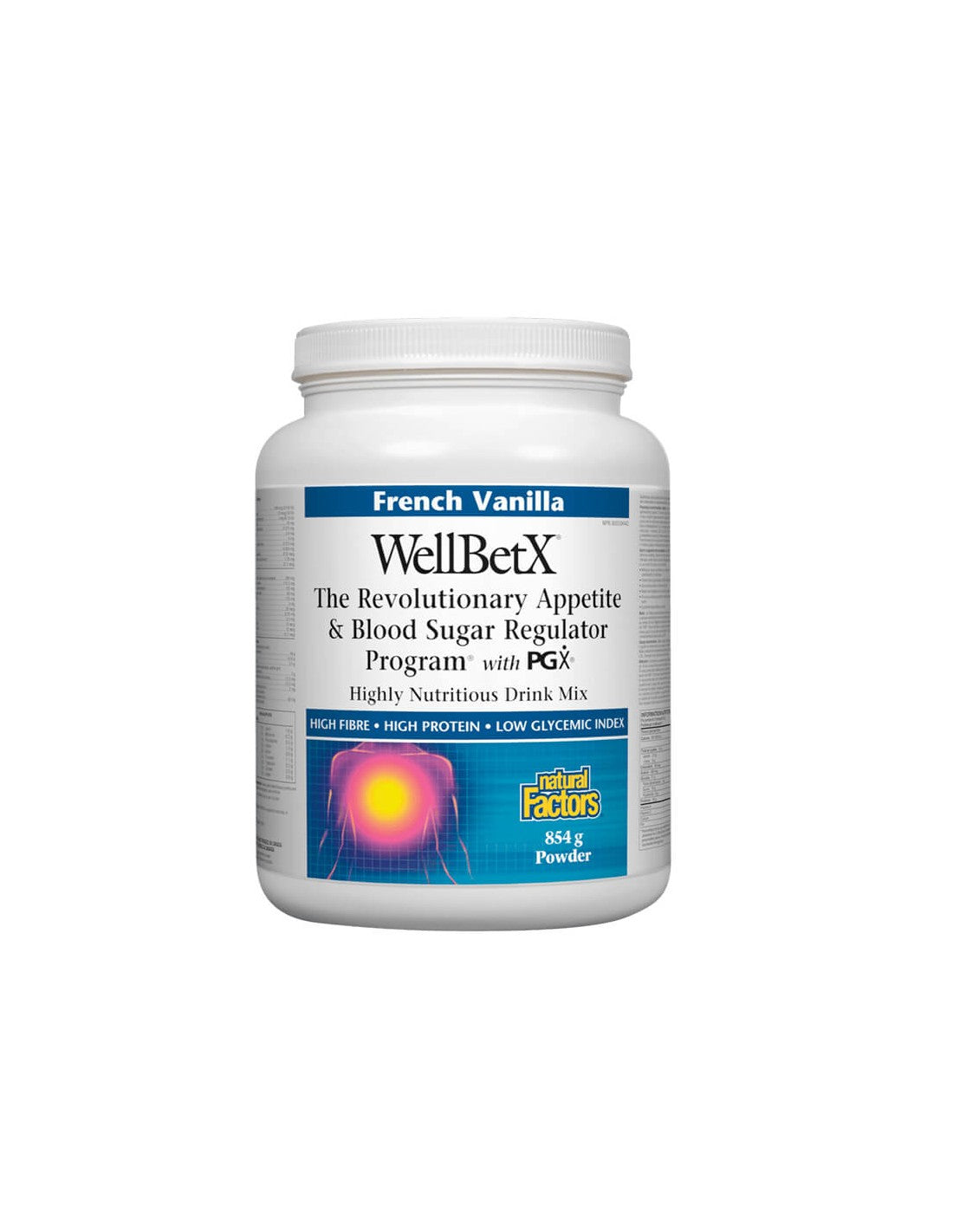 WellBetX s PGX-om - Apetit & Kontrola šećera u krvi, 854 g praška, okus vanilije